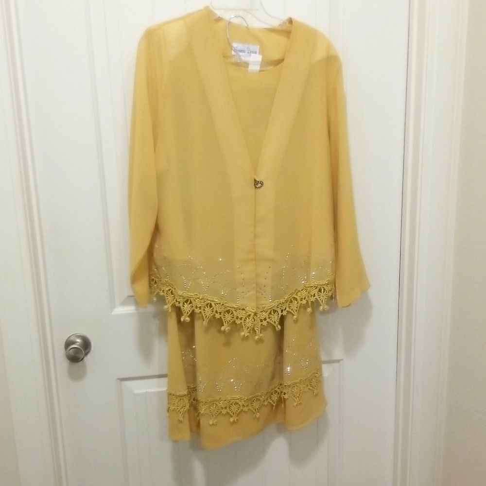 3 Piece Midi Skirt/Dress set Women's sz Large